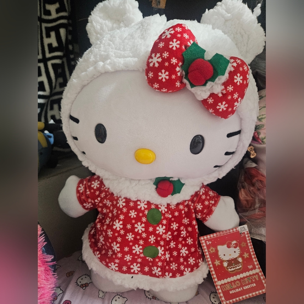 Brand New w tags 2024 Christmas Hello Kitty Greeter 18in NWT CVS Exclusive